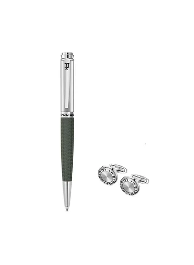 POLICE Franklin Pen & Cufflinks Gift Set for Men